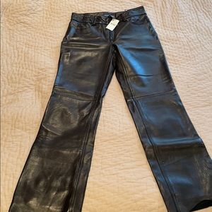 Black Leather Pants Banana Republic